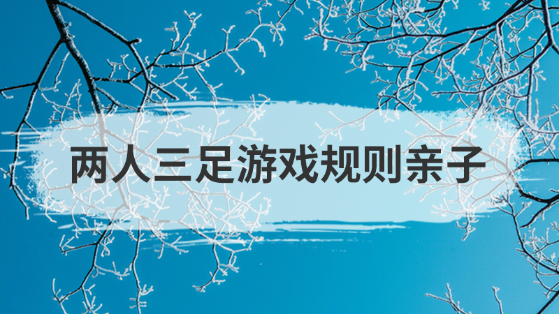 亲子游戏两人三足游戏规则-亲子游戏两人三足：简单规则下的挑战与乐趣，增进亲子关系的绝佳选择